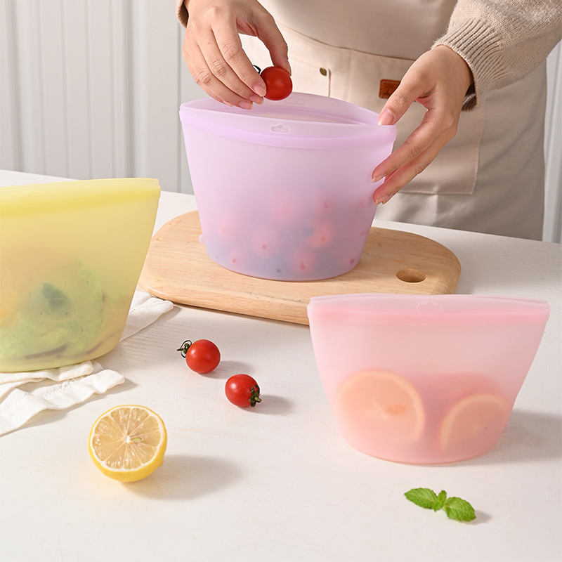Food Storage Hot - Self-Sealing Silicone Storage Bag Food Storage