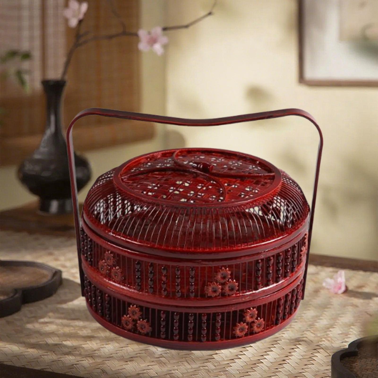 Food Storage Restaurant - Bamboo Egg Basket Organizer Multifunctional Portable