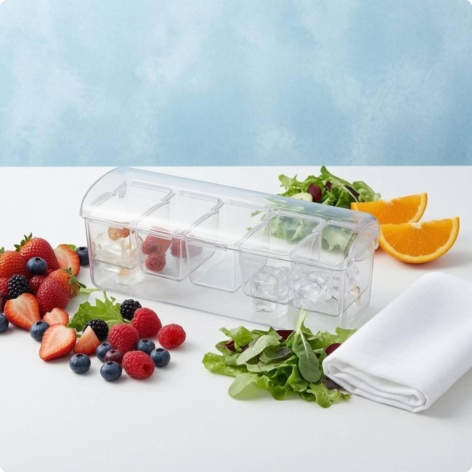 Food Storage Meal Prep - Airtight Salad Storage Box Rectangular Food
