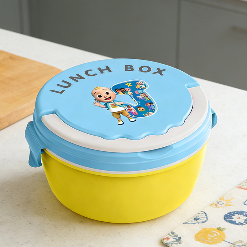 Food Storage Box Plastic - Cocomelons Lunch Boxs Portable Bento Meal