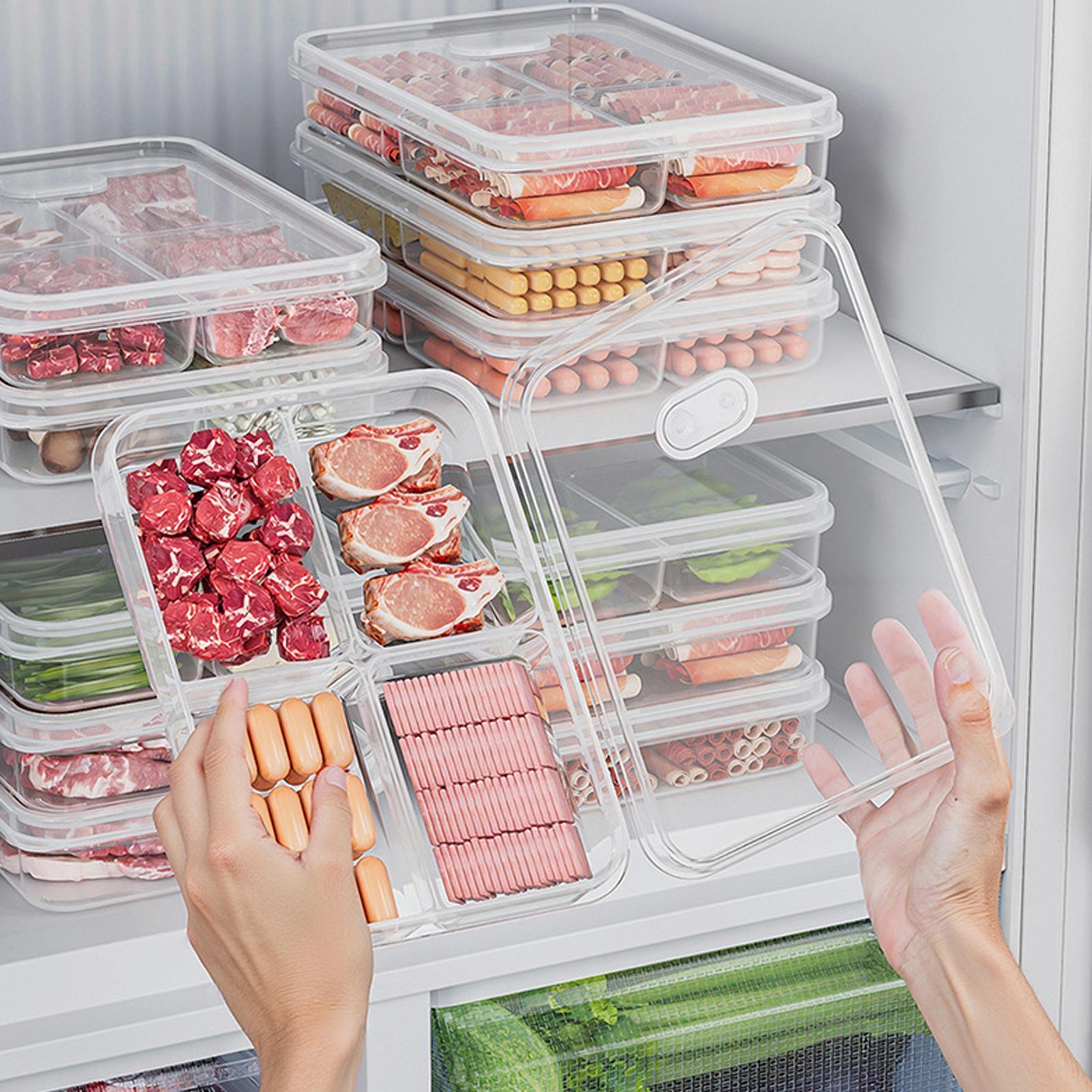 Food Storage Meal Prep - 1PC Refrigerator Storage Box Meat Vegetable