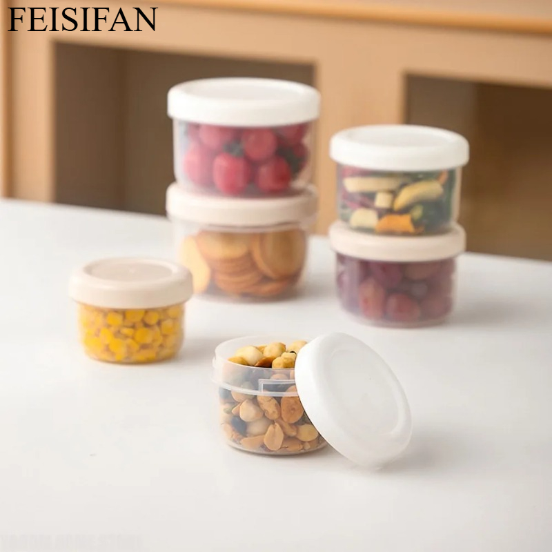 Food Storage Box Plastic - Portable Round Plastic Food Storage Container