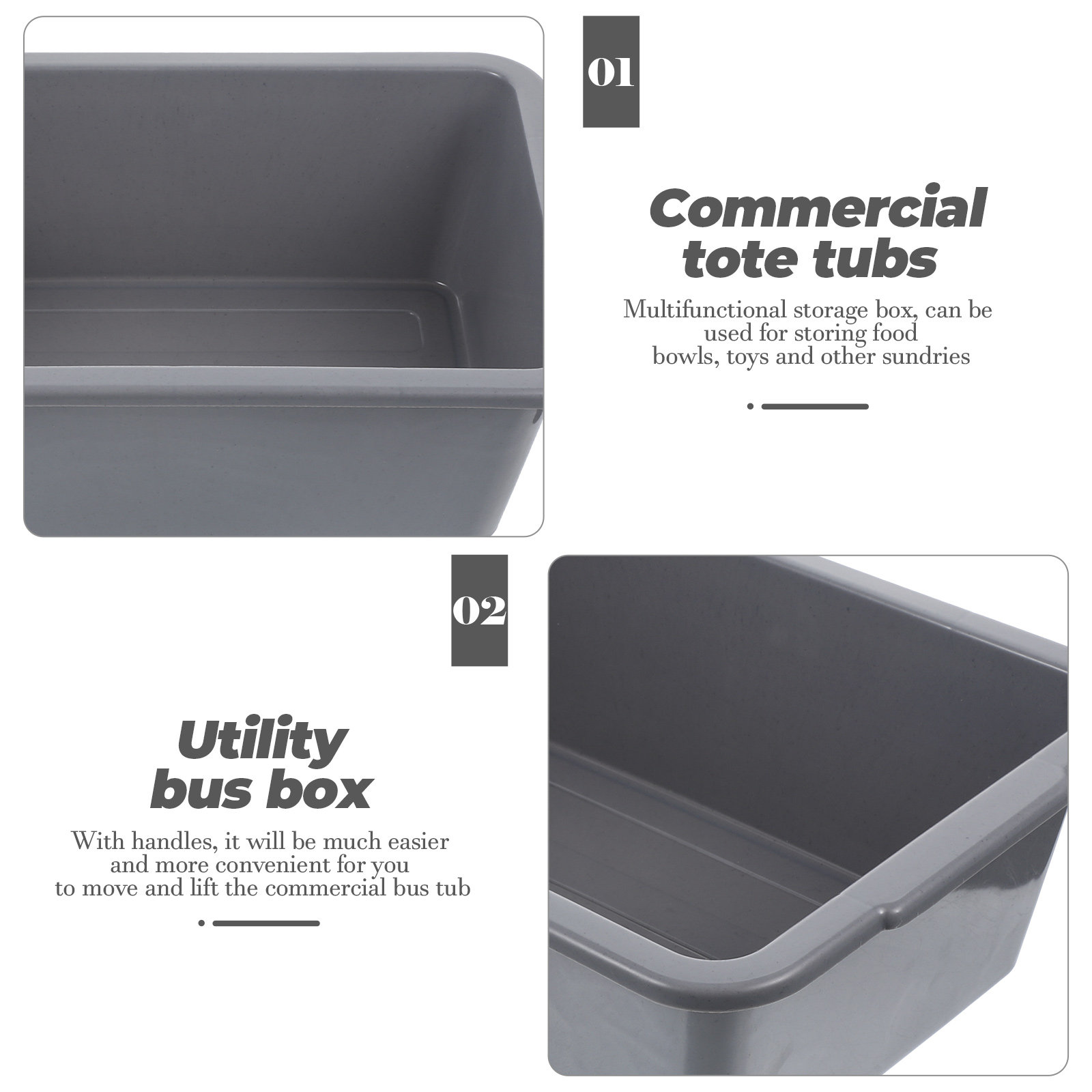 Commercial Bus Tub Heavy Duty  - Food Storage Restaurant 评论和价格