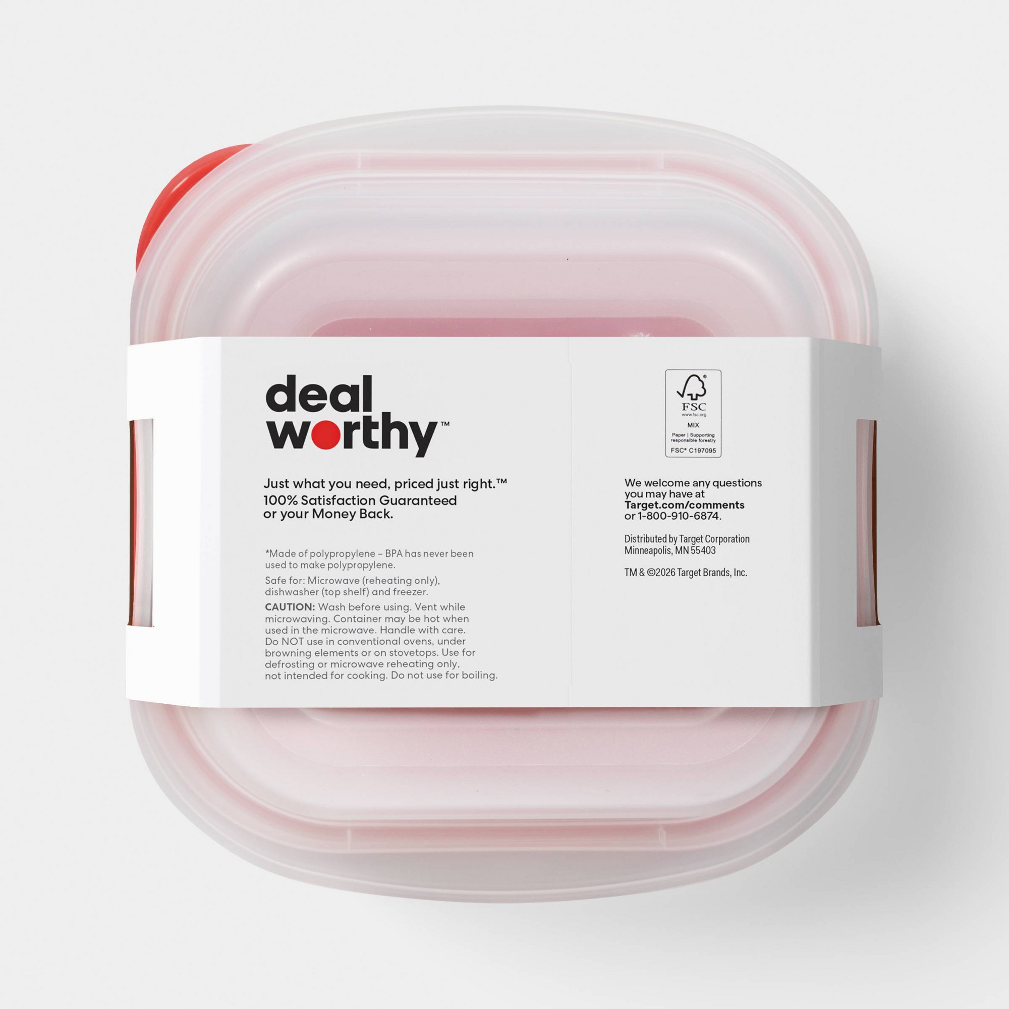 4ct Small Square Food Storage  - Food Storage Meal Prep 评论和价格
