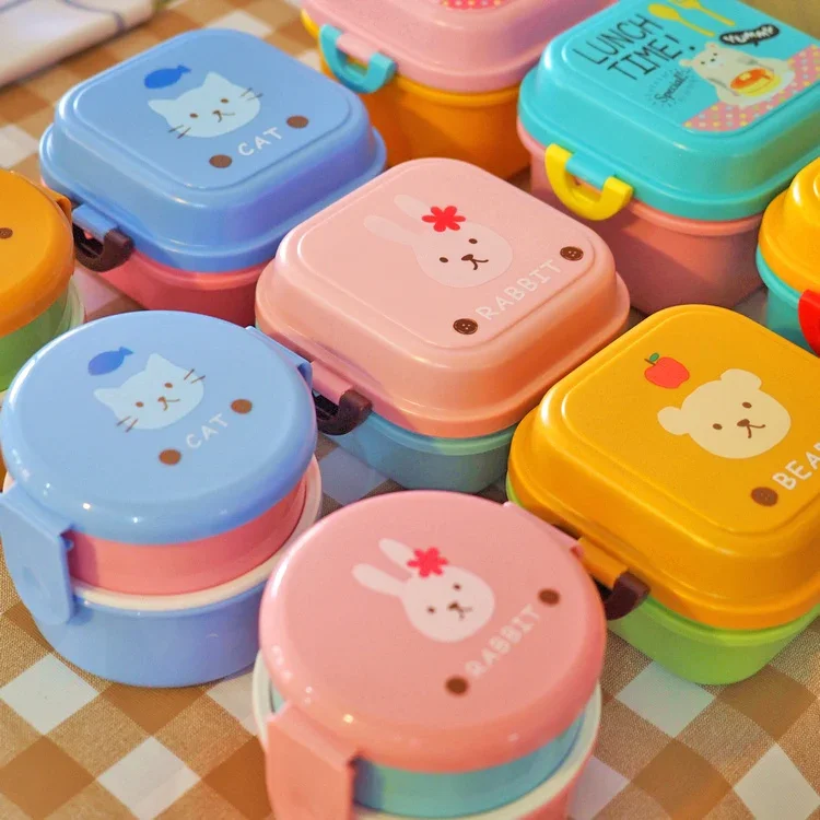Cute Cartoon Kittyed Bento Lun - Food Storage Organizer 评论和价格