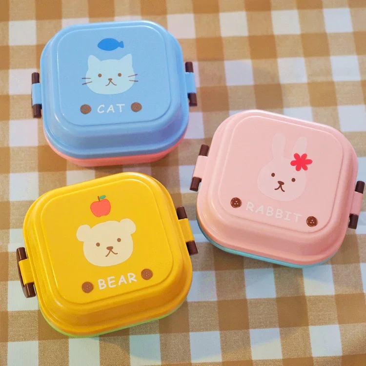 Cute Cartoon Kittyed Bento Lun - Food Storage Organizer 评论和价格