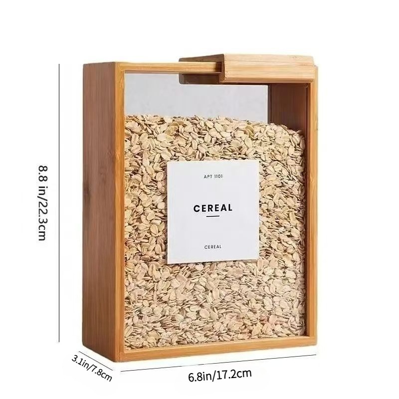 3pcs Bamboo Storage Containers - Stackable Pantry Bin 评论和价格