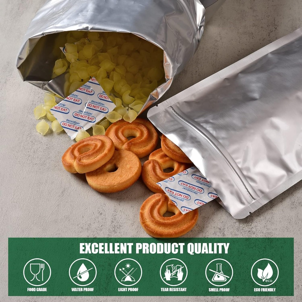 120 Mylar Bags for Food Storag - Food Storage Oxygen Absorbers 评论和价格