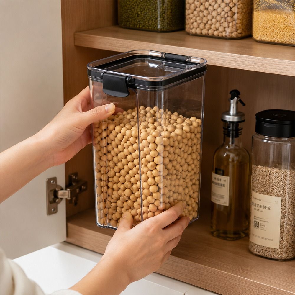 Transparent Food Storage Conta - Stackable Pantry Bin 评论和价格