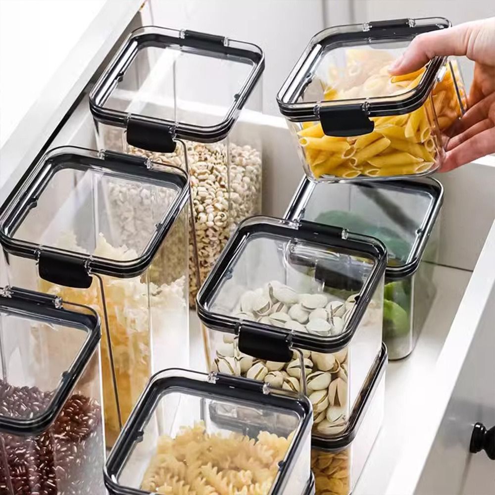 Transparent Food Storage Conta - Stackable Pantry Bin 评论和价格