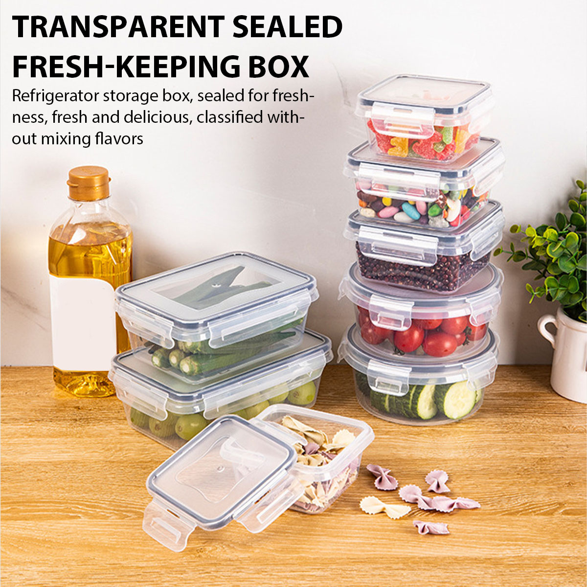 24Pcs/set Food Storage Box Set - Food Storage Box Plastic 评论和价格
