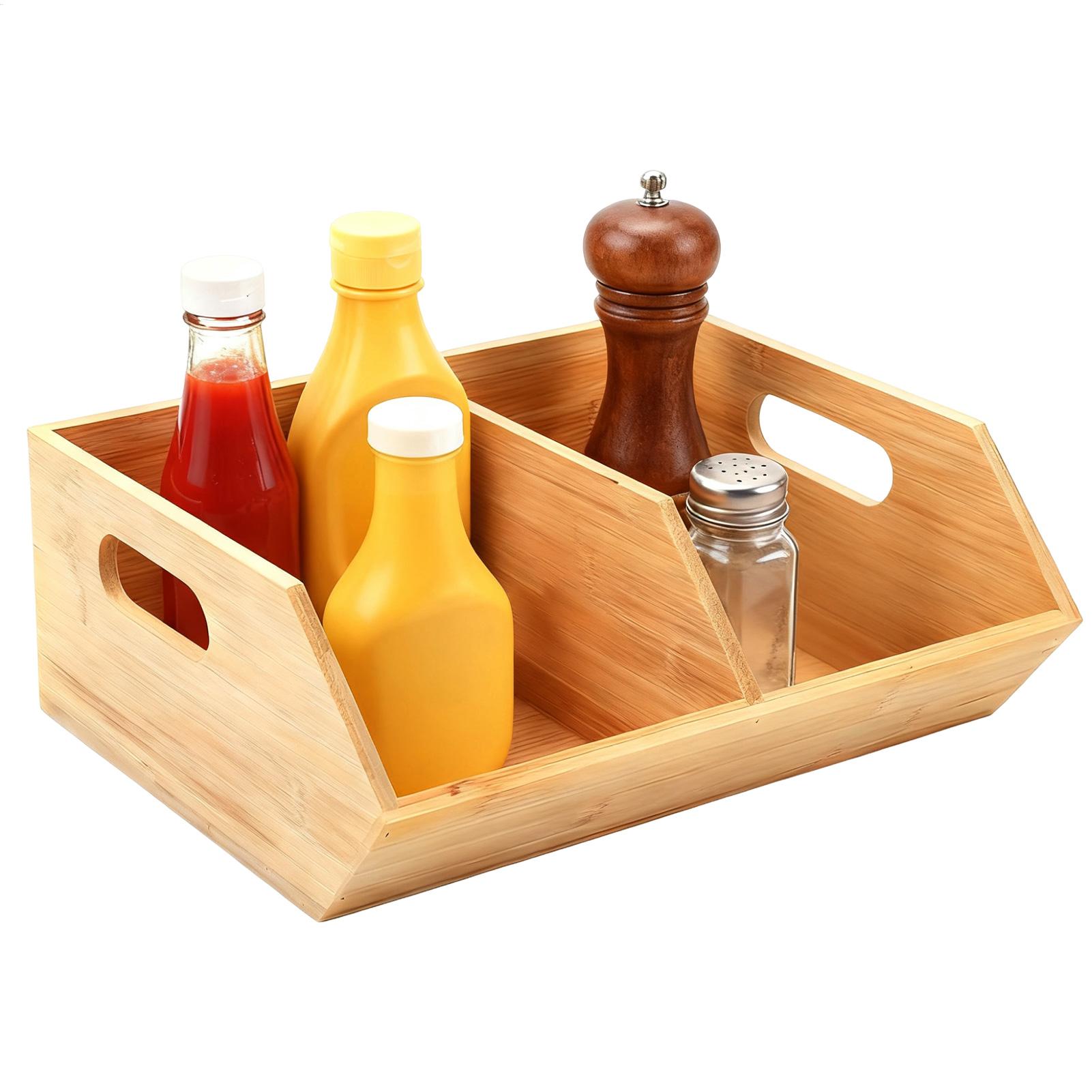 Pantry Storage Bins Wooden Con - Stackable Pantry Bin 评论和价格