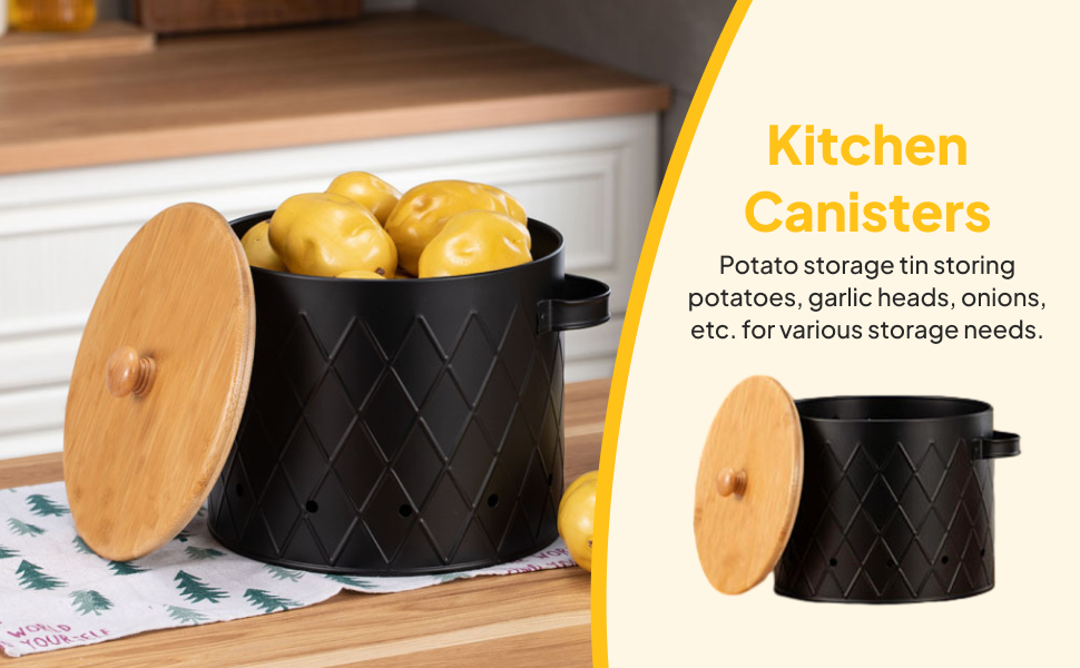 Potato Storage Tin Vintage Fre - Food Storage Restaurant 评论和价格