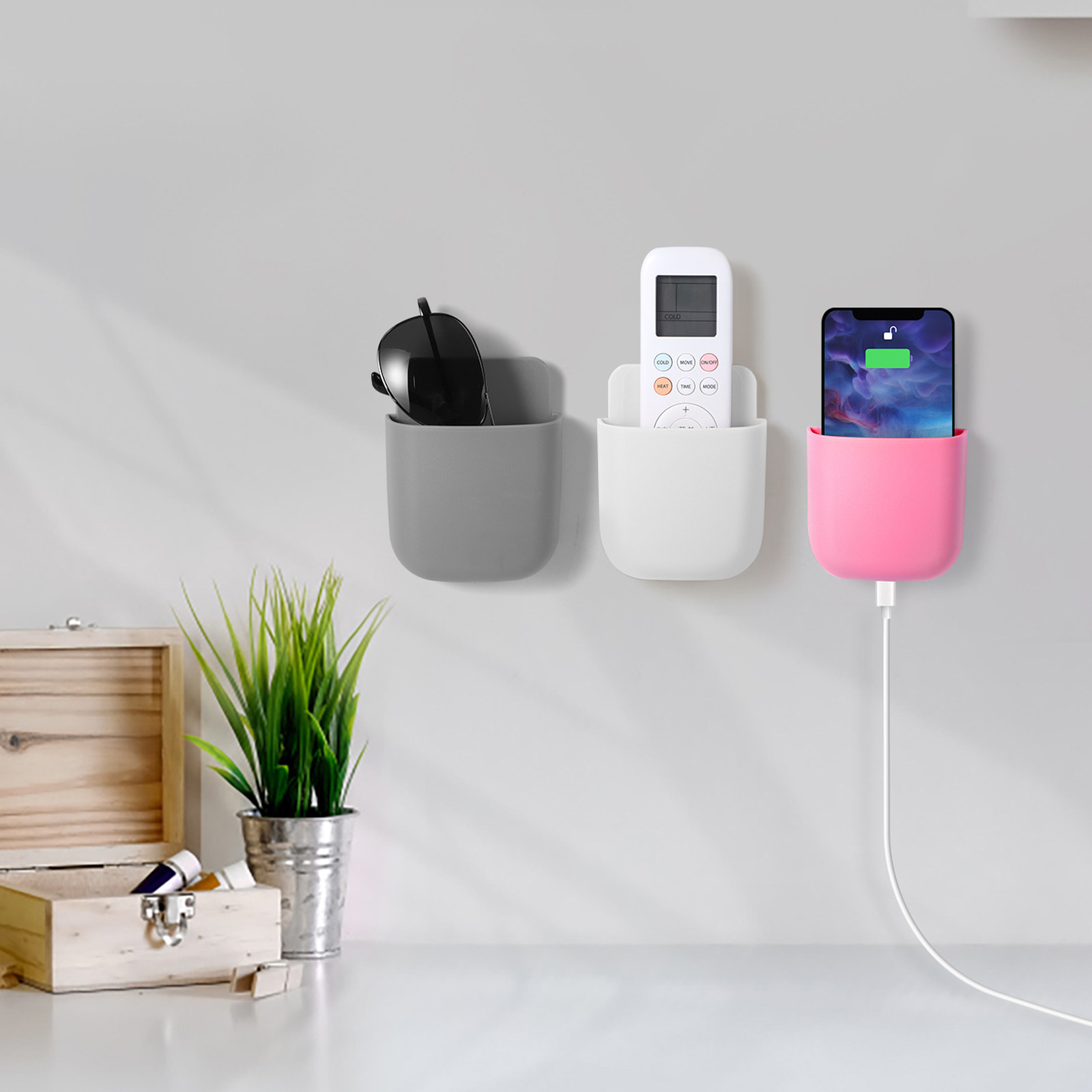 3Pcs Wall-Mounted Transparent  - Food Storage Organizer 评论和价格