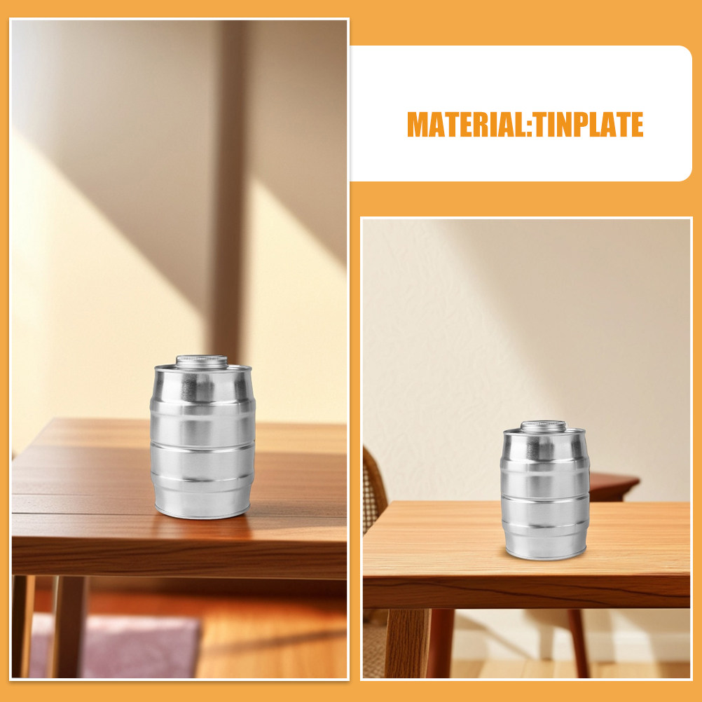 Wine Barrel Shaped Tinplate Co - Food Storage Box Plastic 评论和价格