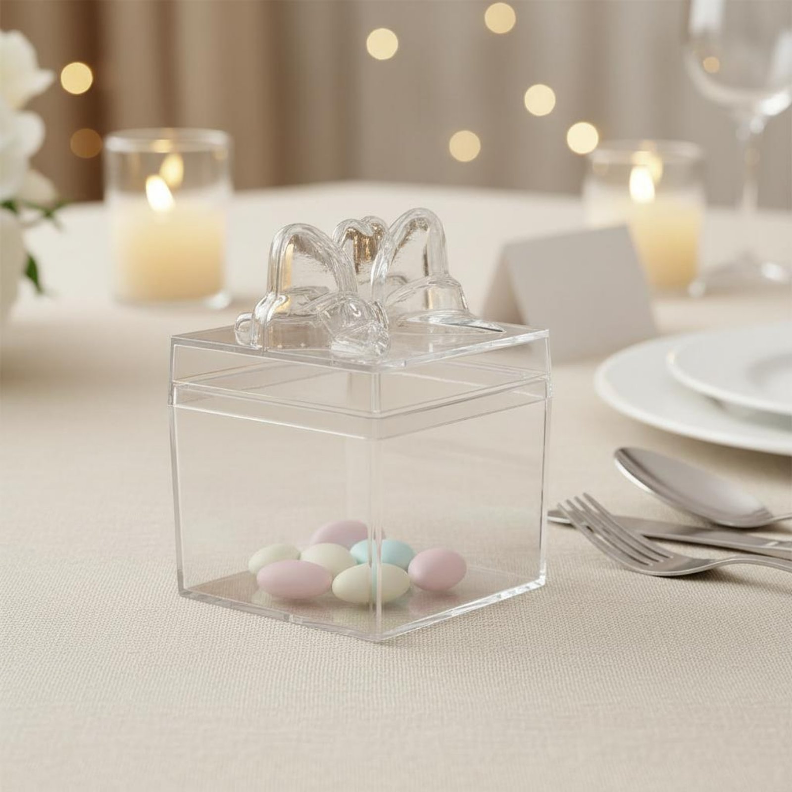 Clear Plastic Candy Box with R - Food Storage Box Plastic 评论和价格