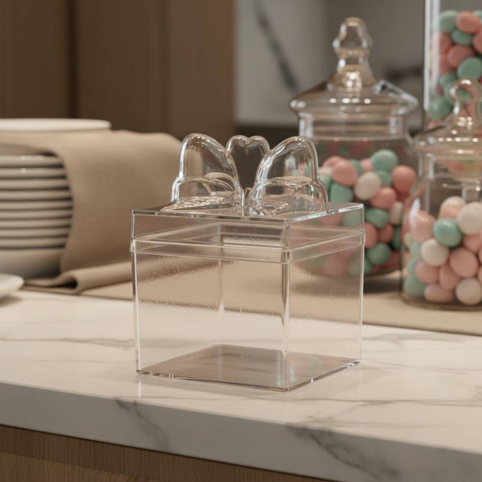 Clear Plastic Candy Box with R - Food Storage Box Plastic 评论和价格