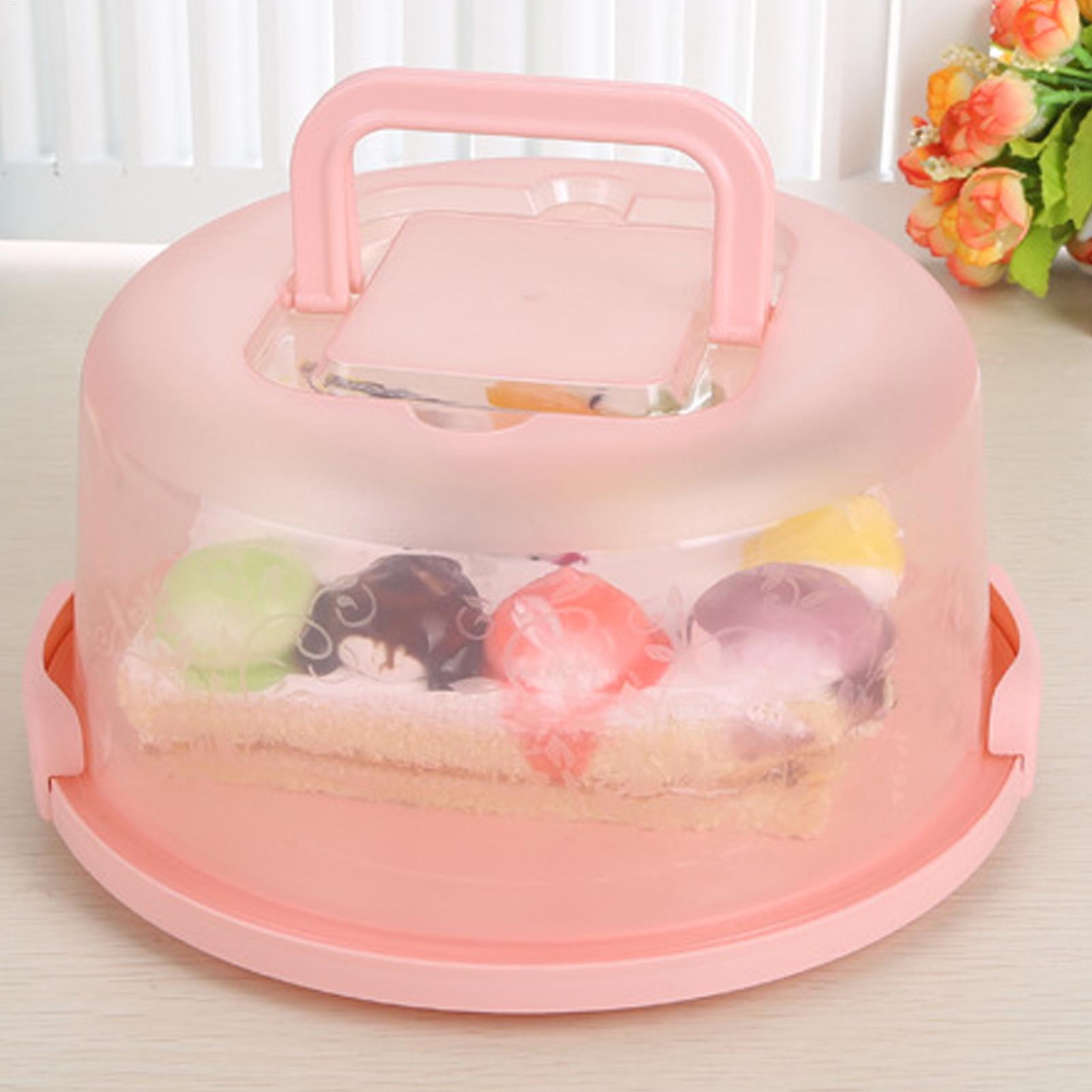 Handheld Cake Carrier Reusable - Food Storage Box Plastic 评论和价格