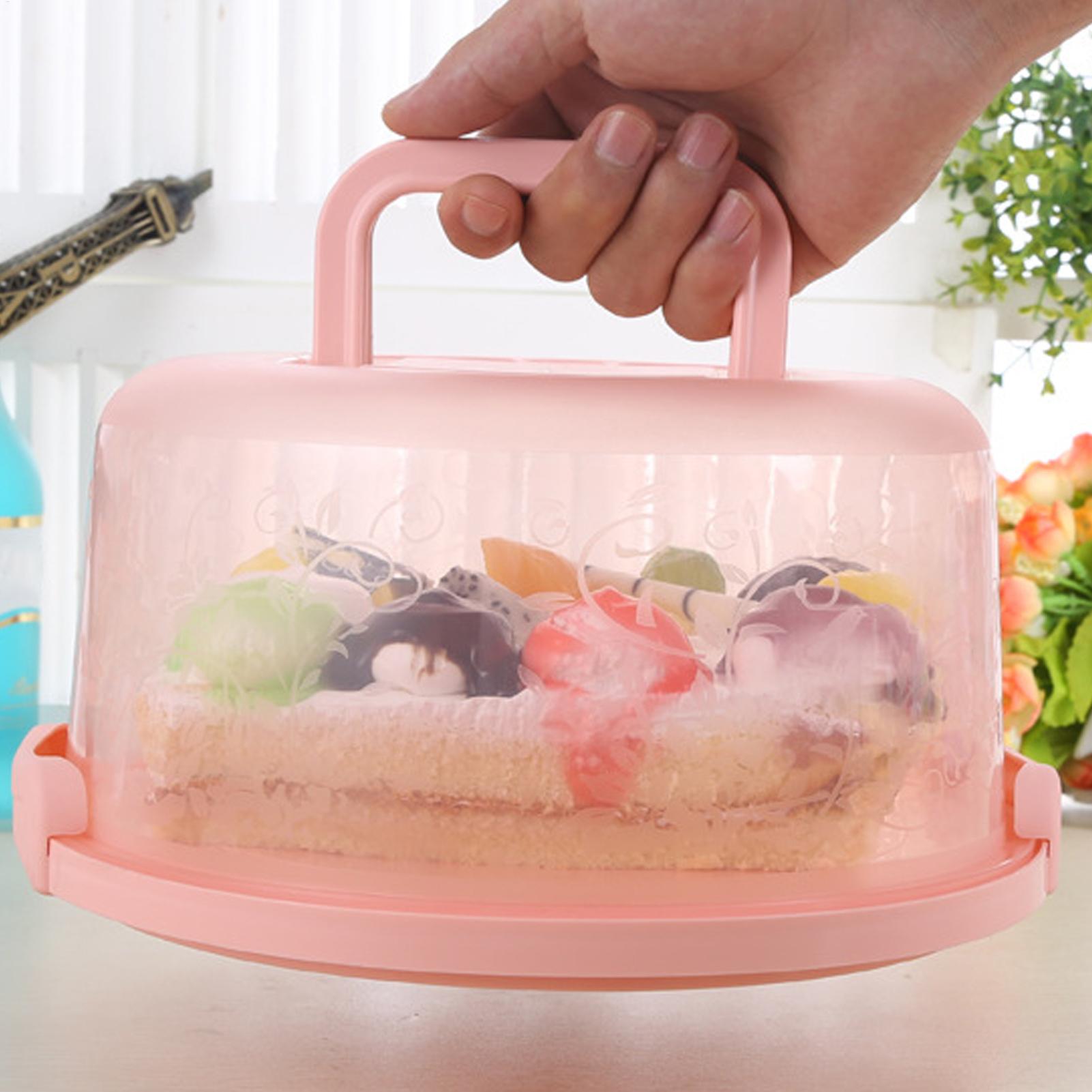 Handheld Cake Carrier Reusable - Food Storage Box Plastic 评论和价格