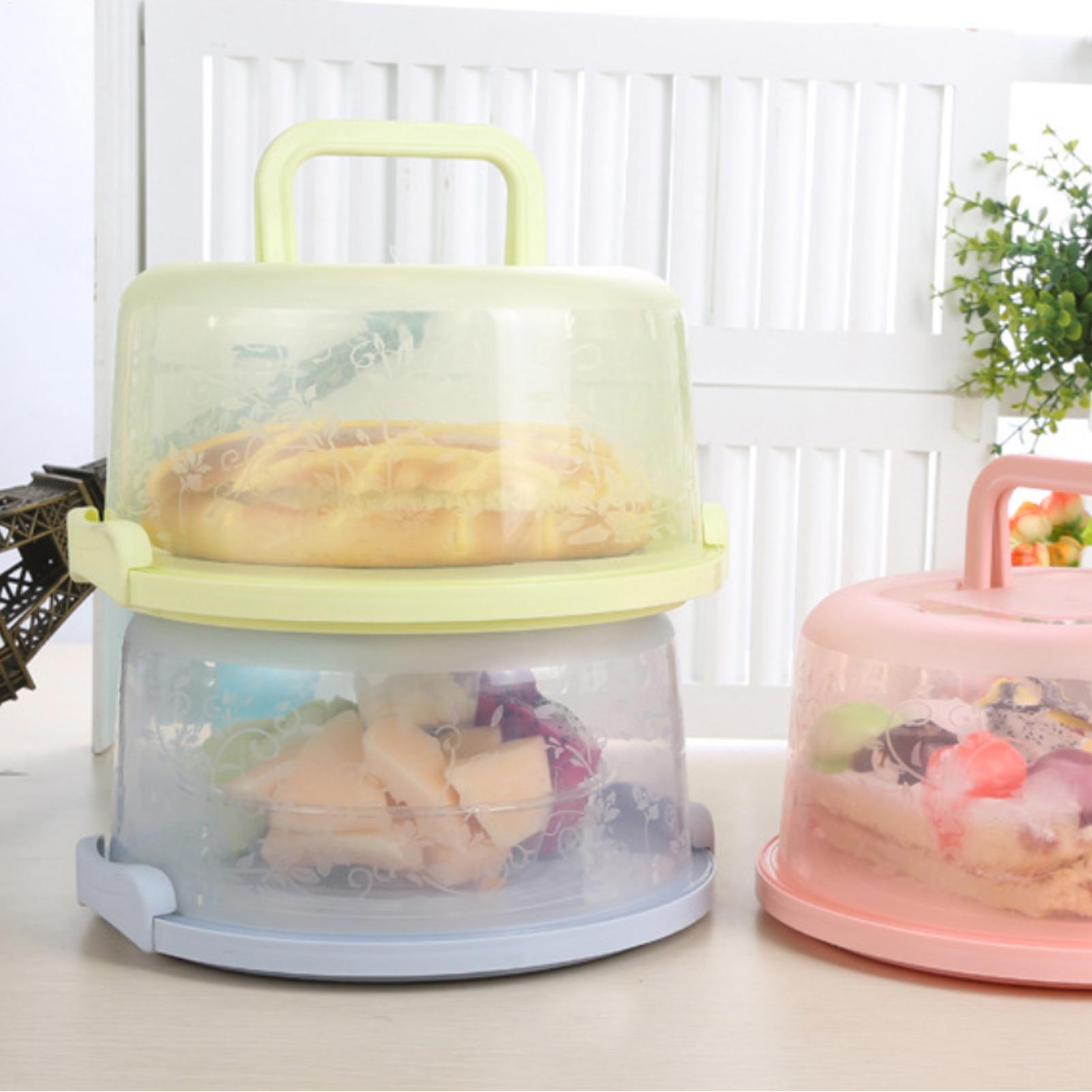 Handheld Cake Carrier Reusable - Food Storage Box Plastic 评论和价格