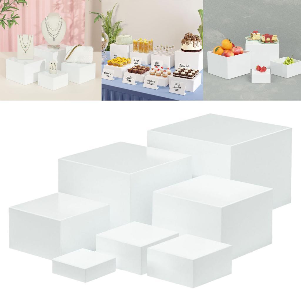 7 Pieces Acrylic Cube Display  - Food Storage Restaurant 评论和价格