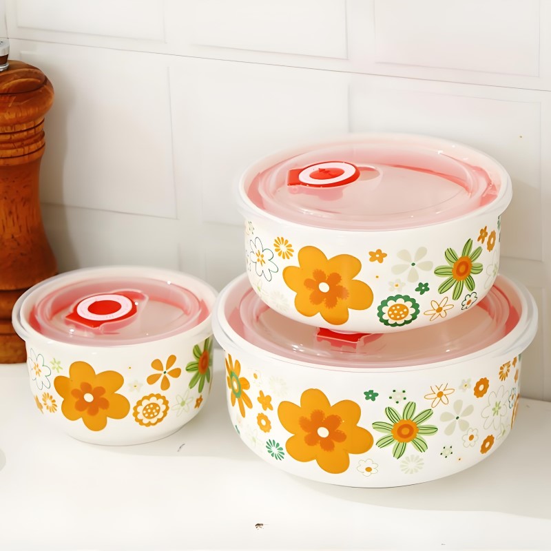 Three-piece set, fine bone chi - Food Storage Hot 评论和价格