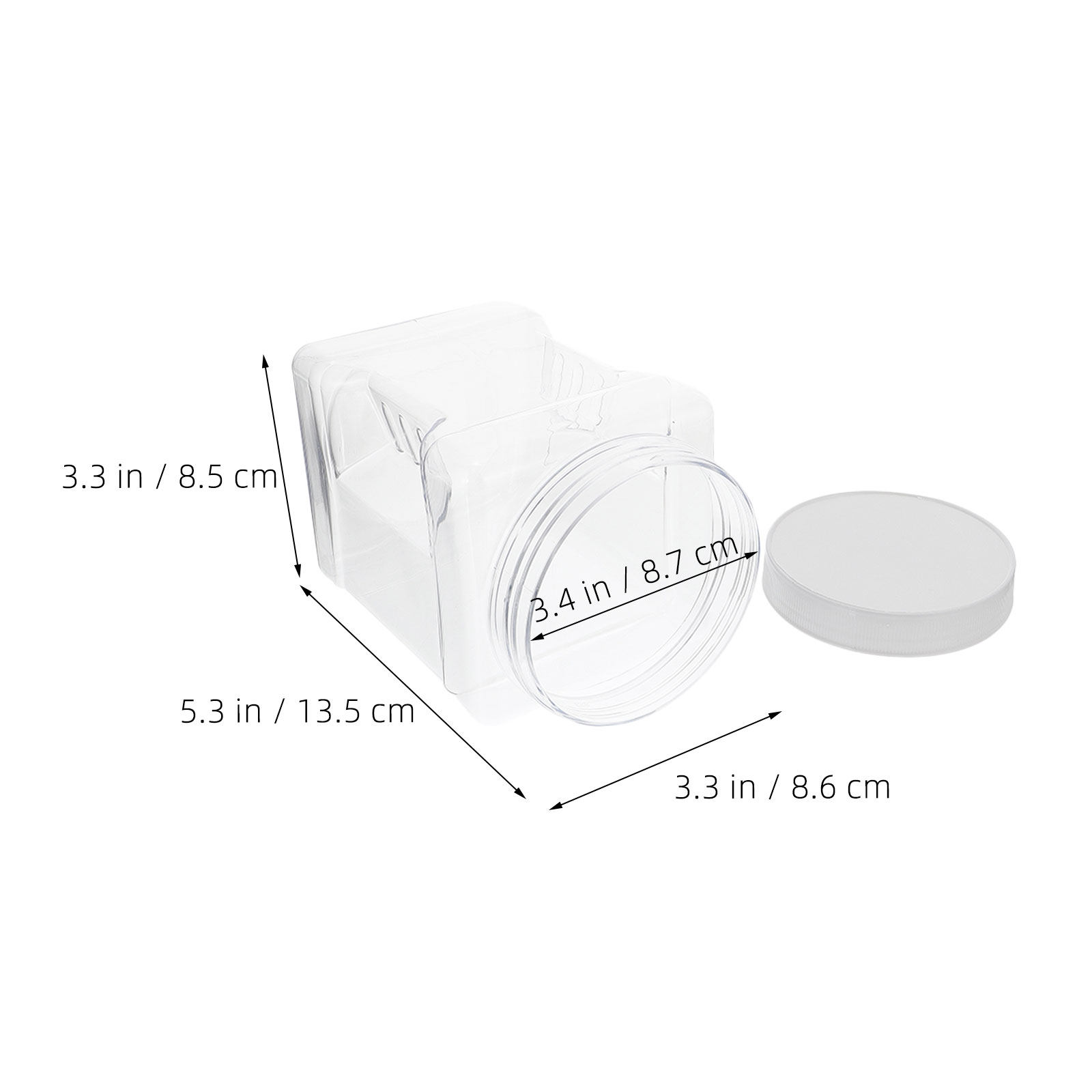 6Pcs Clear Square Airtight Sto - Food Storage Organizer 评论和价格