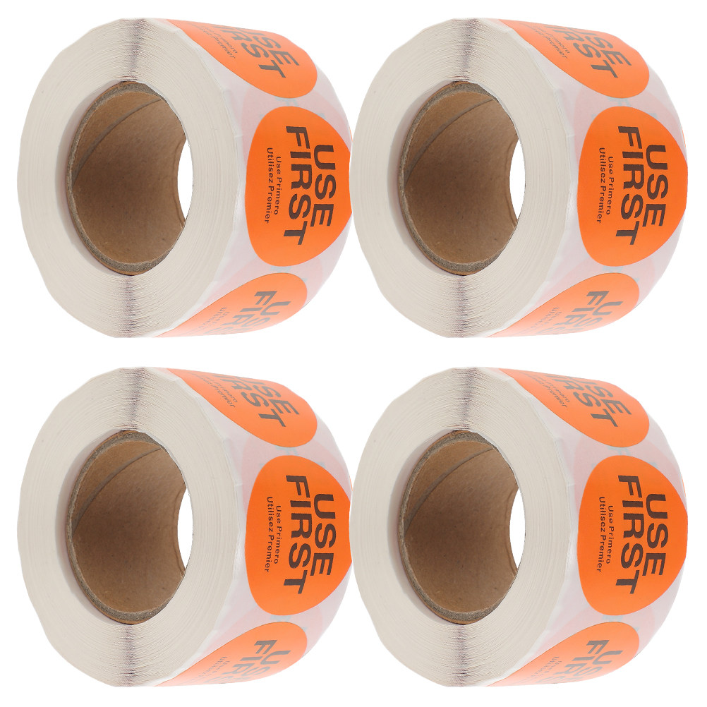 4 Rolls Use First Stickers Foo - Food Storage Restaurant 评论和价格