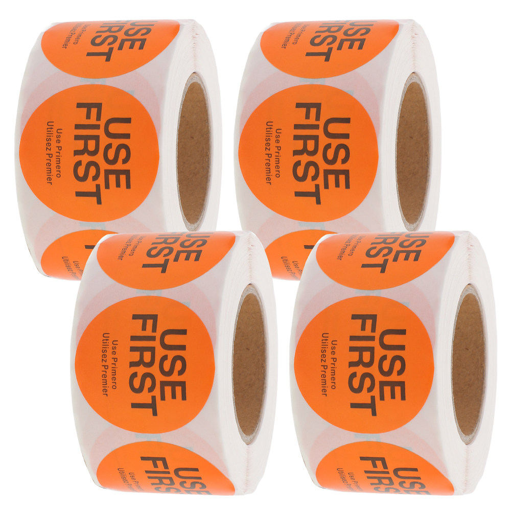 4 Rolls Use First Stickers Foo - Food Storage Restaurant 评论和价格