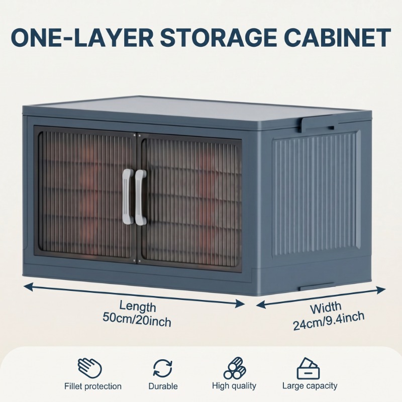 3‑Tier Foldable Plastic Storag - Stackable Pantry Bin 评论和价格